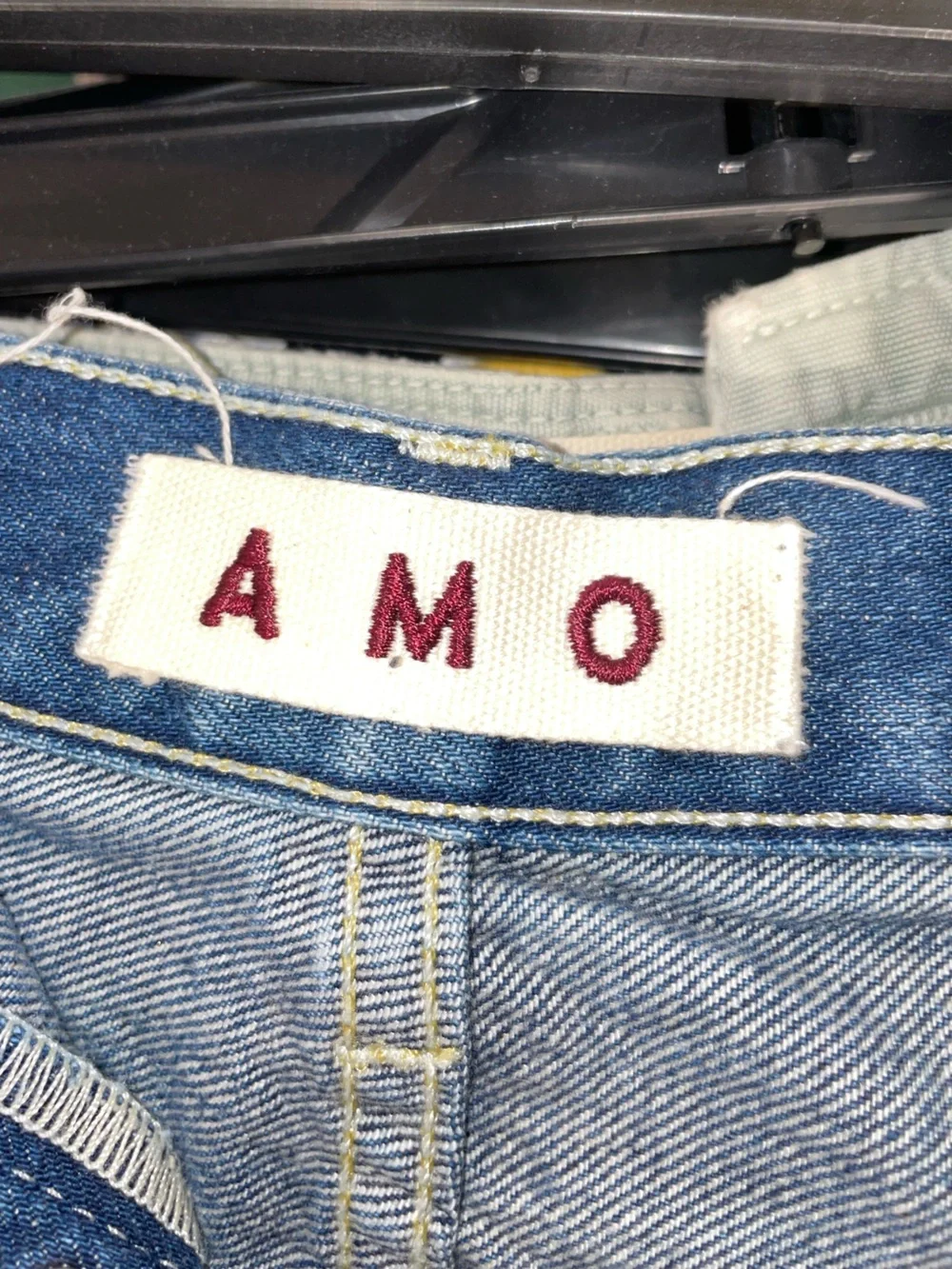 AMO Blue Denim Loverboy Cutoff Shorts